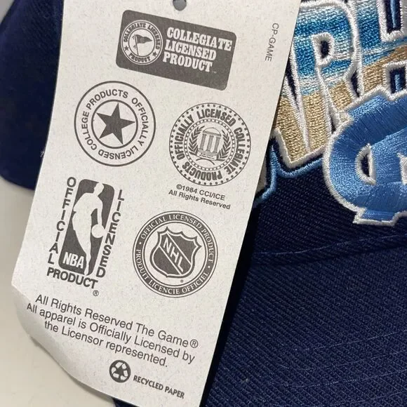 NWT Vintage The Game North Carolina Tarheels UNC Snapback Wool Hat Mm39